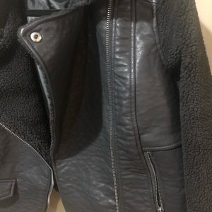 Girl leather jacket